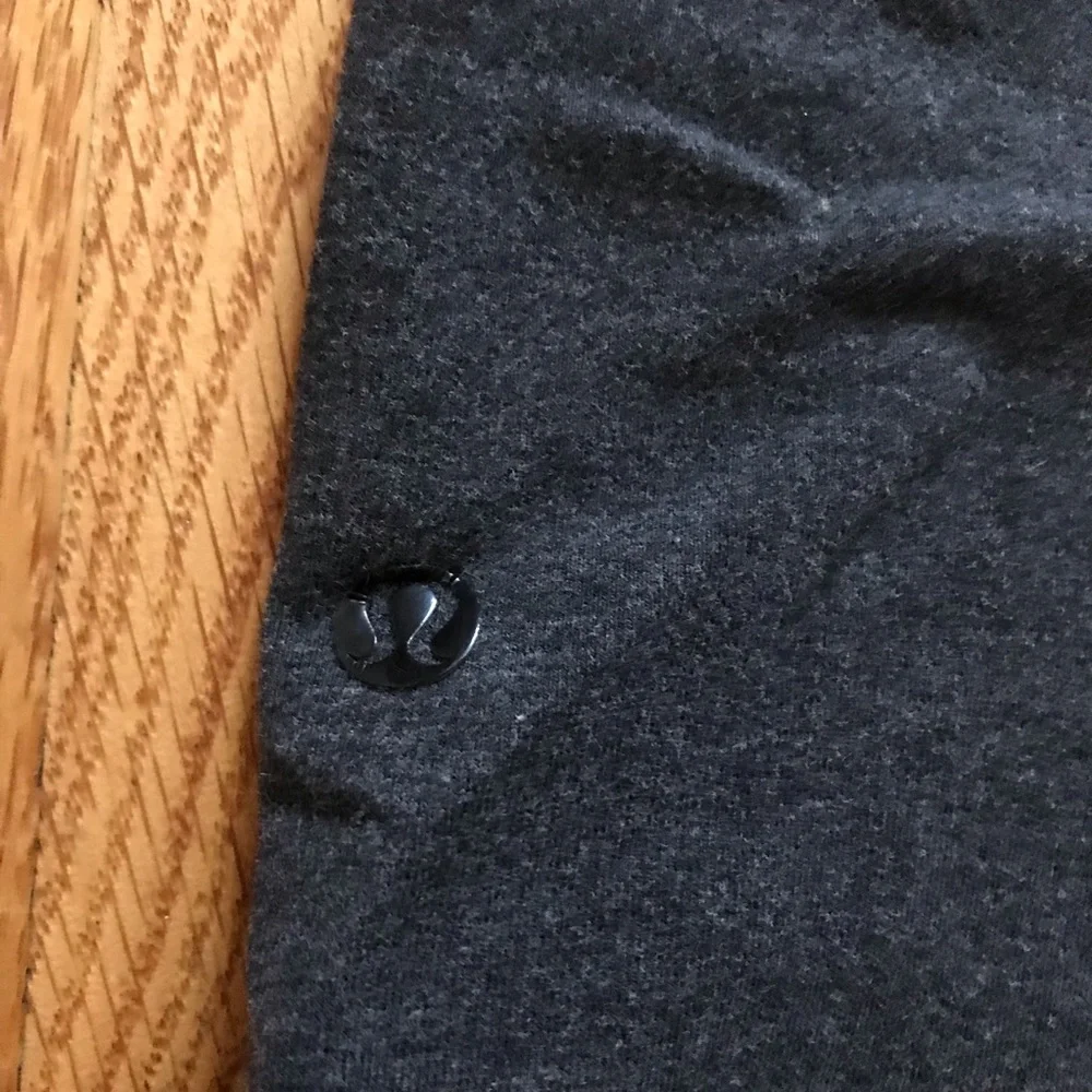 Lululemon Wunder Under Practice Cotton Roll Down Practice Cotton Heather Black 6